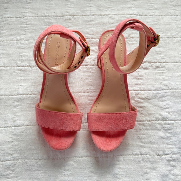 Coach Serena Sandals Suede Heels • Size: 7 - Picture 4 of 7
